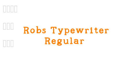 Robs Typewriter Regular