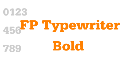 FP Typewriter Bold