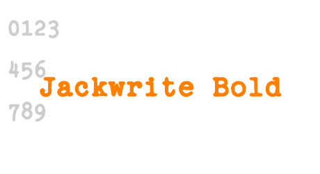 Jackwrite Bold