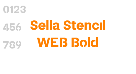 Sella Stencil WEB Bold