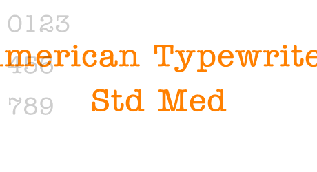 American Typewriter Std Med
