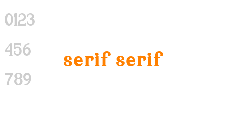 serif serif
