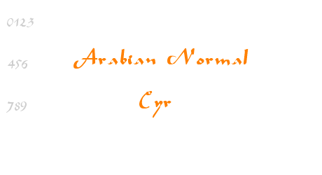 Arabian Normal Cyr