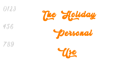 The Holiday – Personal Use