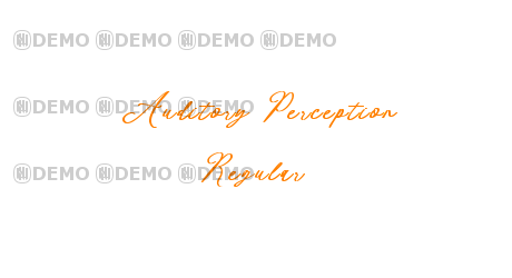 Auditory Perception Regular