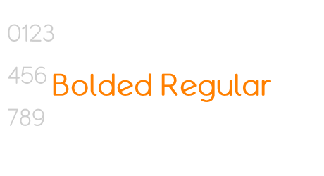 Bolded Regular