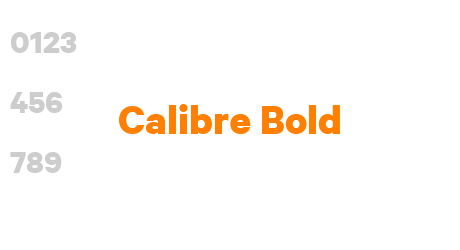 Calibre Bold