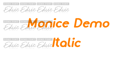 Monice Demo Italic