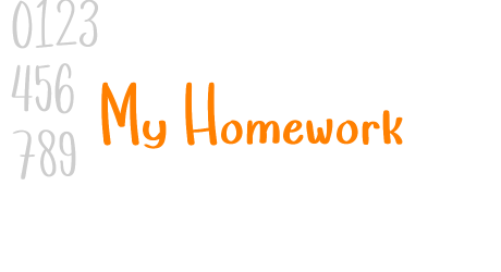 My Homework