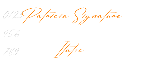 Patricia Signature Italic