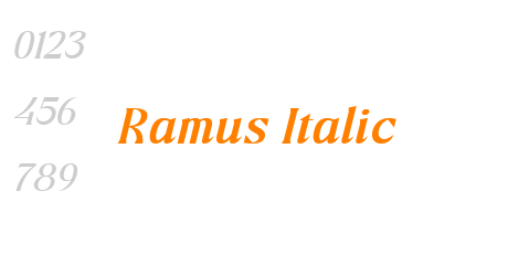 Ramus Italic
