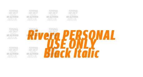 Rivera PERSONAL USE ONLY Black Italic