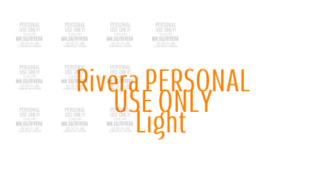 Rivera PERSONAL USE ONLY Light