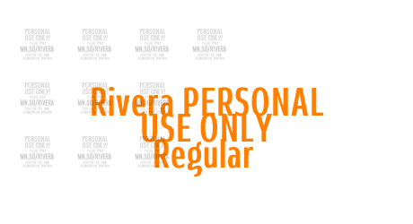 Rivera PERSONAL USE ONLY Regular