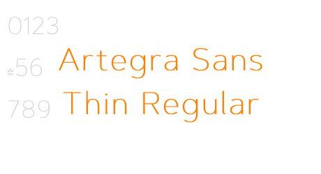 Artegra Sans Thin Regular