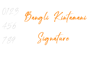 Bangli Kintamani Signature