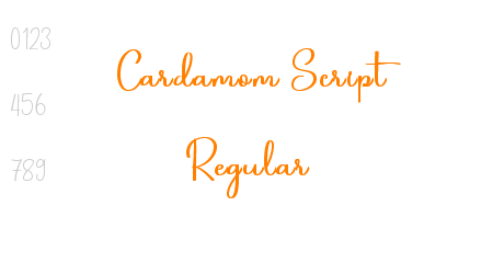 Cardamom Script Regular