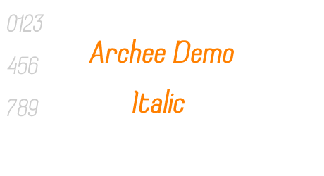 Archee Demo Italic