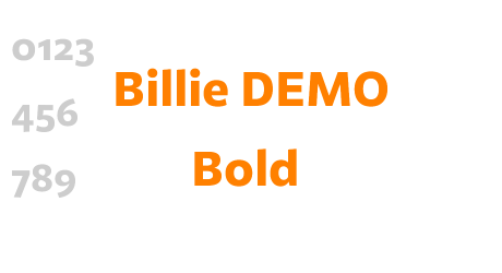 Billie DEMO Bold