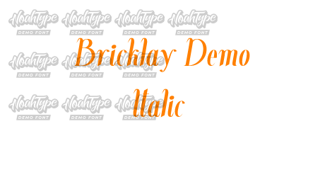 Bricklay Demo Italic
