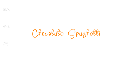 Chocolate Spaghetti