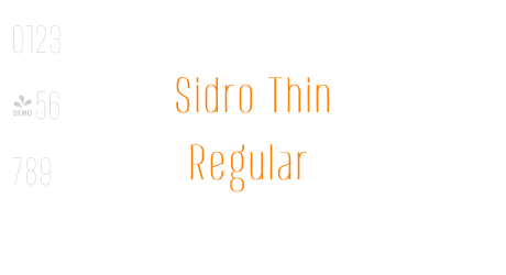 Sidro Thin Regular