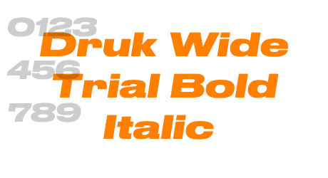 Druk Wide Trial Bold Italic
