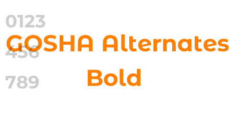 GOSHA Alternates Bold