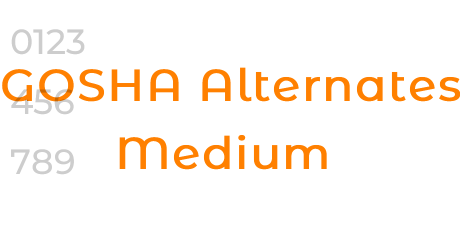 GOSHA Alternates Medium