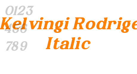 Kelvingi Rodrige Italic