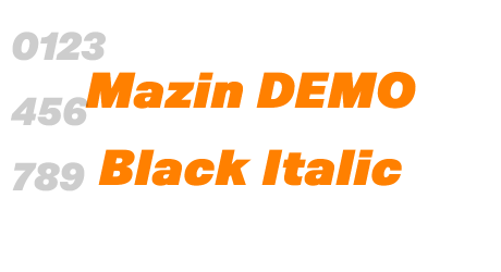 Mazin DEMO Black Italic