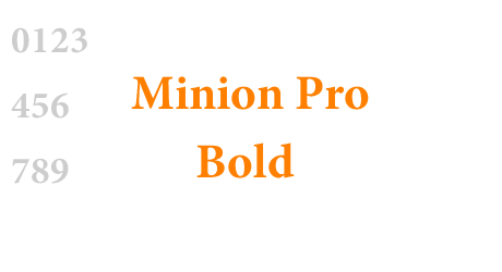 Minion Pro Bold