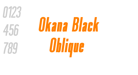 Okana Black Oblique