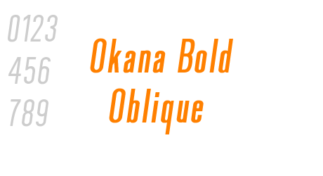 Okana Bold Oblique