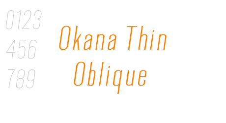 Okana Thin Oblique