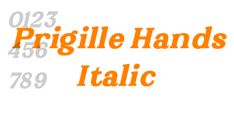 Prigille Hands Italic