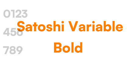 Satoshi Variable Bold