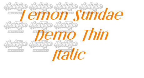 Lemon Sundae Demo Thin Italic