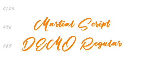 Martial Script DEMO Regular