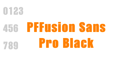PFFusion Sans Pro Black