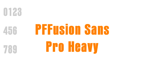 PFFusion Sans Pro Heavy