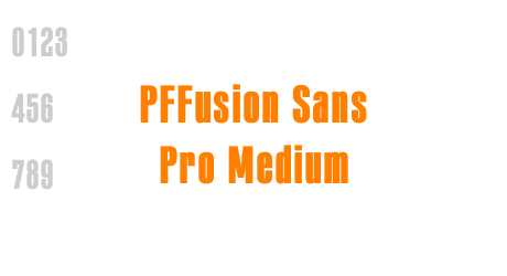 PFFusion Sans Pro Medium