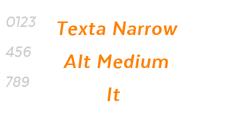 Texta Narrow Alt Medium It