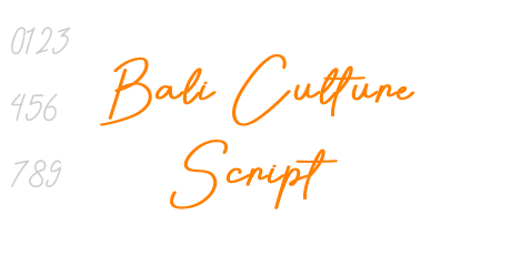 Bali Culture Script