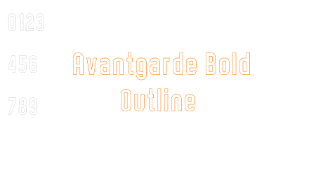 Avantgarde Bold Outline