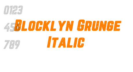 Blocklyn Grunge Italic