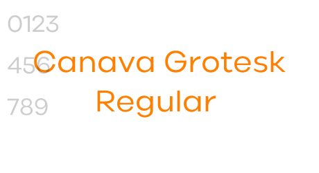 Canava Grotesk Regular
