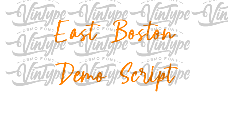 East Boston Demo Script