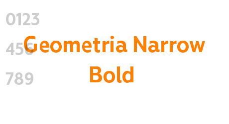 Geometria Narrow Bold