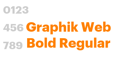 Graphik Web Bold Regular